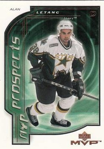 #191 Alan Letang - Dallas Stars - 2000-01 Upper Deck MVP Hockey