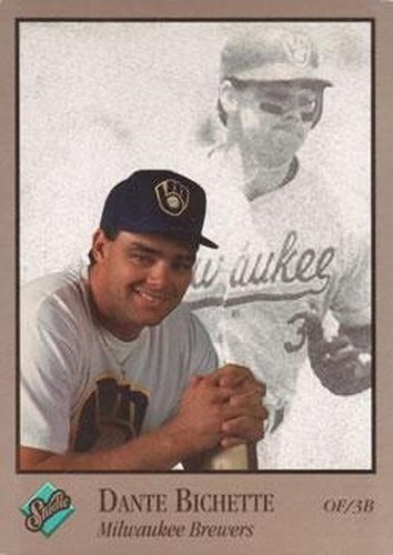#191 Dante Bichette - Milwaukee Brewers - 1992 Studio Baseball