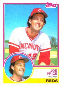 #191 Joe Price - Cincinnati Reds - 1983 Topps Baseball