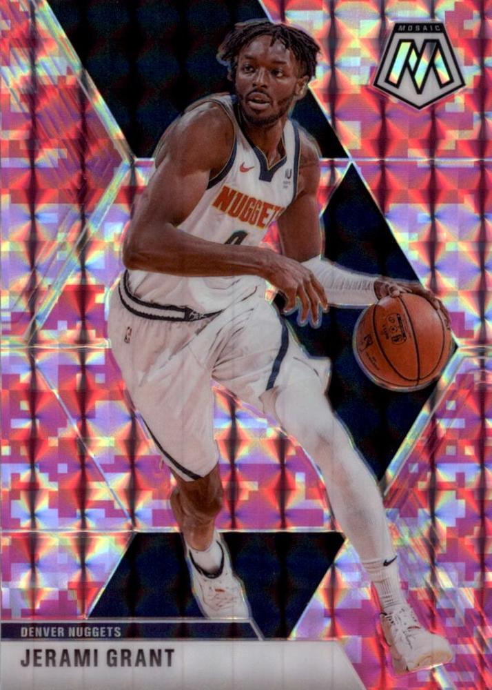 #191 Jerami Grant - Denver Nuggets - 2019-20 Panini Mosaic - Camo Pink Basketball