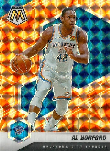 #191 Al Horford - Oklahoma City Thunder - 2020-21 Panini Mosaic - Mosaic Reactive Orange Basketball