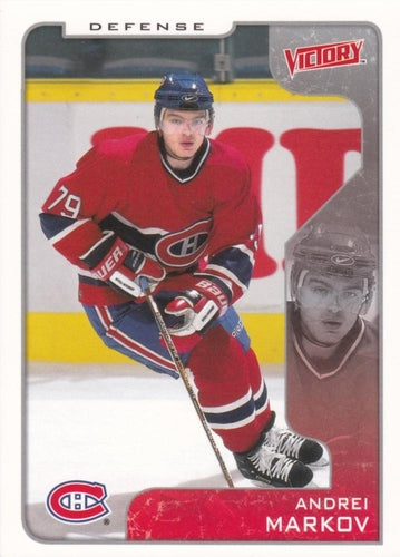 #192 Andrei Markov - Montreal Canadiens - 2001-02 Upper Deck Victory Hockey