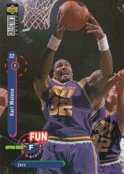 #192 Karl Malone - Utah Jazz - 1995-96 Collector's Choice Basketball