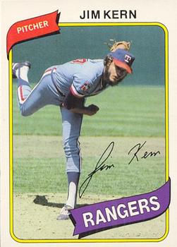 #192 Jim Kern - Texas Rangers - 1980 O-Pee-Chee Baseball