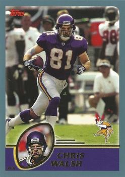 #192 Chris Walsh - Minnesota Vikings - 2003 Topps Football