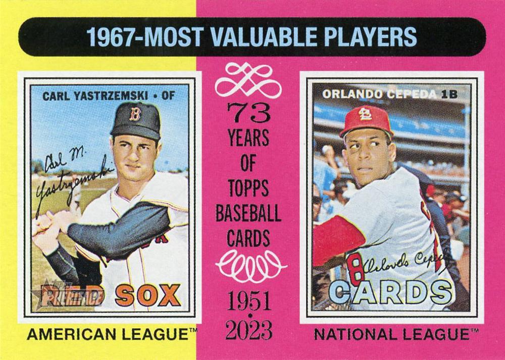 #192 1967s (Carl Yastrzemski / Orlando Cepeda) - Boston Red Sox / St. Louis Cardinals - 2024 Topps Heritage Baseball