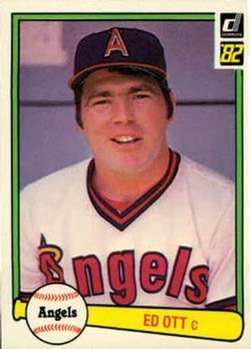 #192 Ed Ott - California Angels - 1982 Donruss Baseball