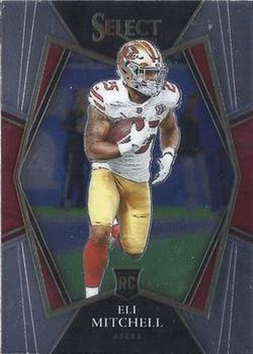 #192 Eli Mitchell - San Francisco 49ers - 2021 Panini Select - Black and Gold Prizm Die Cut Football