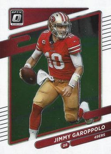 #192 Jimmy Garoppolo - San Francisco 49ers - 2021 Donruss Optic Football