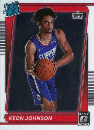 #192 Keon Johnson - Los Angeles Clippers - 2021-22 Donruss Optic Basketball