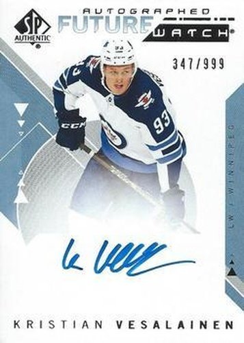 #192 Kristian Vesalainen - Winnipeg Jets - 2018-19 SP Authentic Hockey