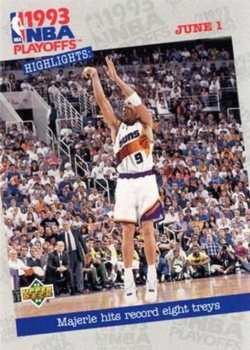 #192 Majerle Hits Record Eight Treys - Phoenix Suns - 1993-94 Upper Deck Basketball