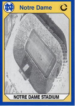 #192 Notre Dame Stadium - Notre Dame Fighting Irish - 1990 Collegiate Collection Notre Dame Football