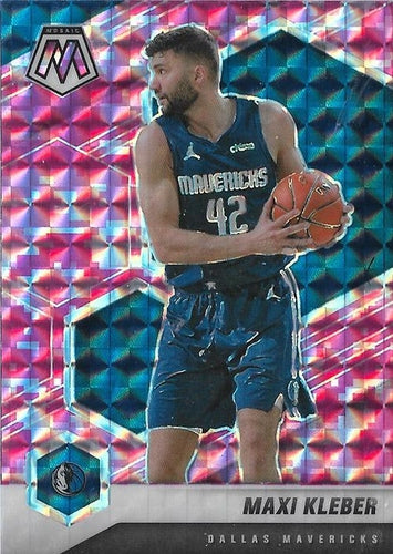 #192 Maxi Kleber - Dallas Mavericks - 2020-21 Panini Mosaic - Mosaic Camo Pink Basketball