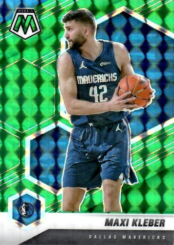 #192 Maxi Kleber - Dallas Mavericks - 2020-21 Panini Mosaic - Mosaic Green Basketball