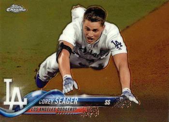 #192 Corey Seager - Los Angeles Dodgers - 2018 Topps Chrome Baseball