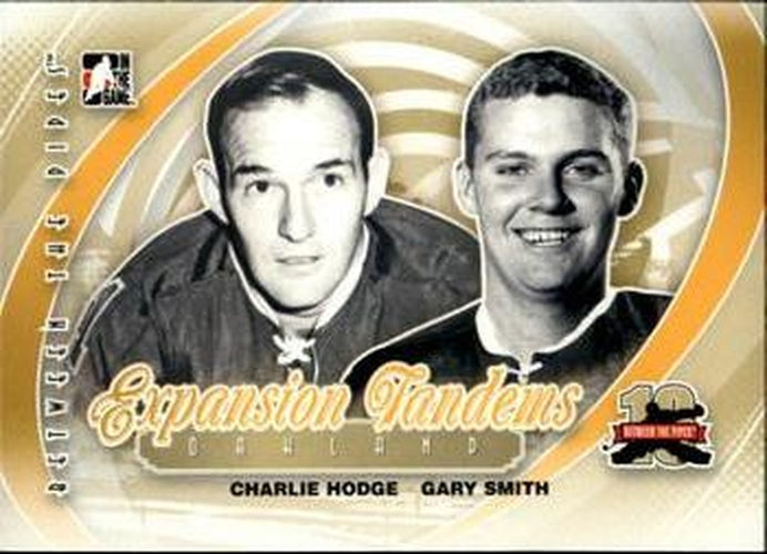 #192 Charlie Hodge / Gary Smith - Oakland Seals - 2011-12 In The Game Between The Pipes Hockey