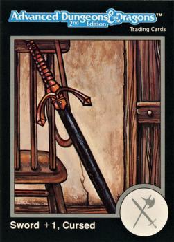 #193 Sword +1, Cursed - 1991 TSR Advanced Dungeons & Dragons - Silver