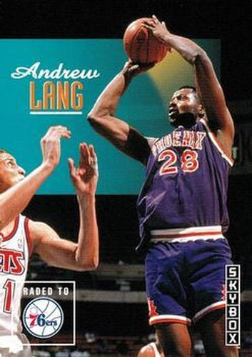 #193 Andrew Lang - Philadelphia 76ers - 1992-93 SkyBox Basketball