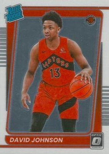 #193 David Johnson - Toronto Raptors - 2021-22 Donruss Optic Basketball