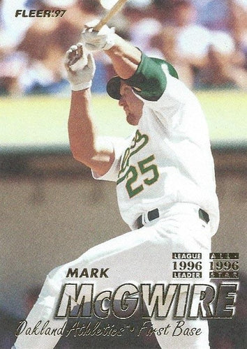 #193 Mark McGwire - Oakland Athletics - 1997 Fleer Baseball