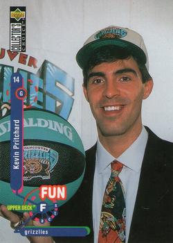 #193 Kevin Pritchard - Vancouver Grizzlies - 1995-96 Collector's Choice Basketball