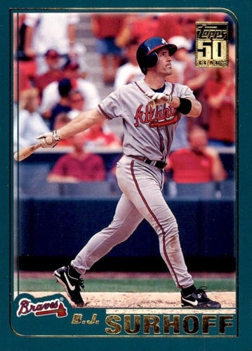 #193 B.J. Surhoff - Atlanta Braves - 2001 Topps Baseball