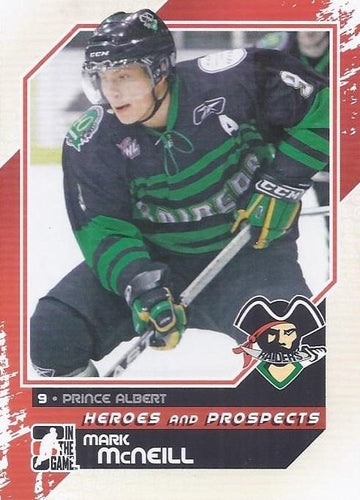 #193 Mark McNeill - Prince Albert Raiders - 2010-11 In The Game Heroes and Prospects Hockey