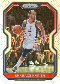 #193 Shabazz Napier - Washington Wizards - 2020-21 Panini Prizm - Silver Prizms Basketball
