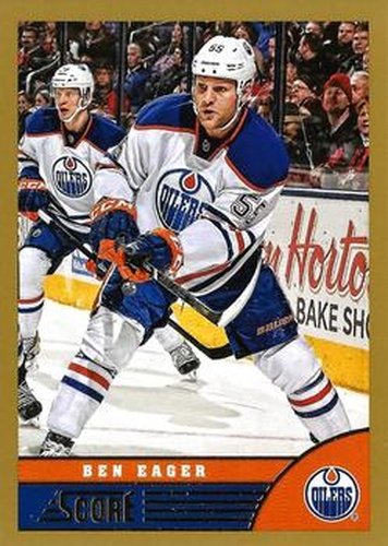 #194 Ben Eager - Edmonton Oilers - 2013-14 Score - Gold Hockey