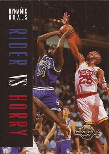 #194 Isaiah Rider / Robert Horry - Minnesota Timberwolves / Houston Rockets - 1994-95 SkyBox Premium Basketball