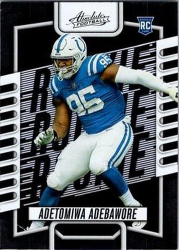 #194 Adetomiwa Adebawore - Indianapolis Colts - 2023 Panini Absolute Football