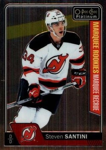 #194 Steven Santini - New Jersey Devils - 2016-17 O-Pee-Chee Platinum Hockey
