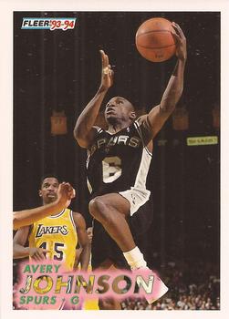 #194 Avery Johnson - San Antonio Spurs - 1993-94 Fleer Basketball
