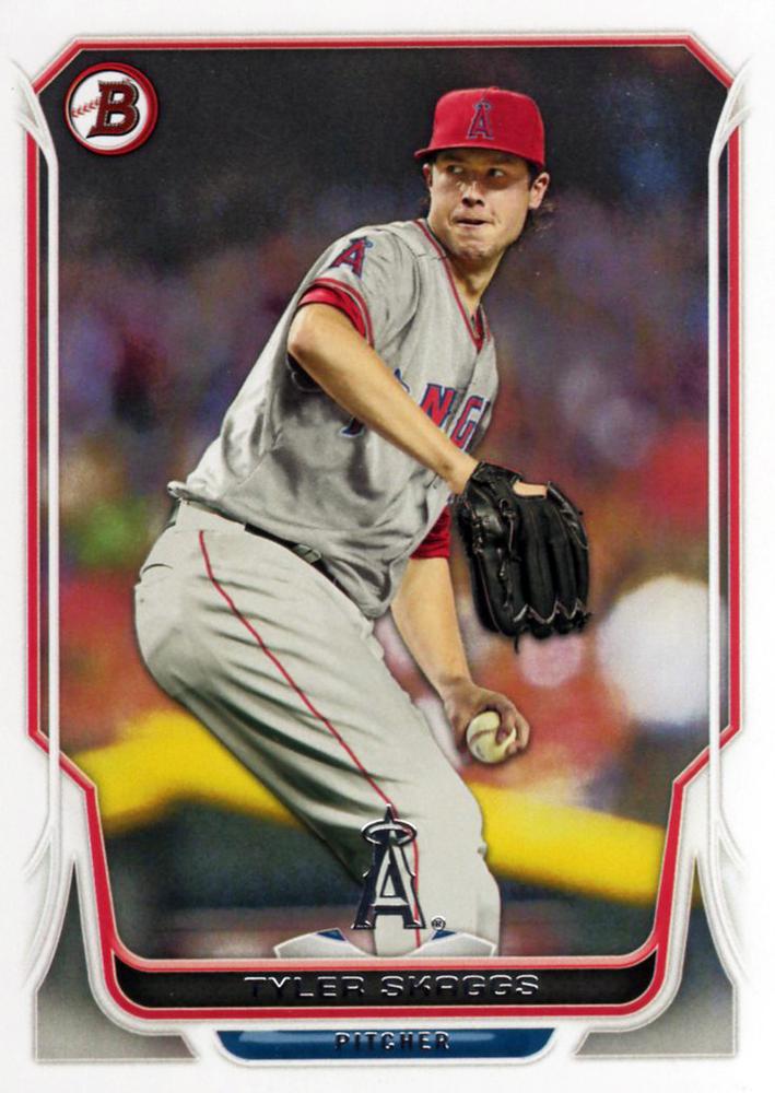 #194 Tyler Skaggs - Los Angeles Angels - 2014 Bowman Baseball