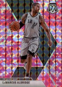 #194 LaMarcus Aldridge - San Antonio Spurs - 2019-20 Panini Mosaic - Camo Pink Basketball