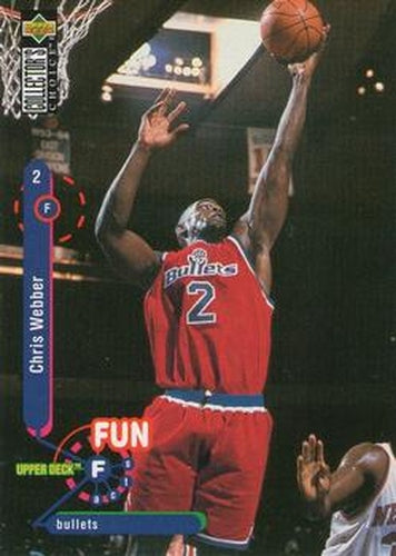#194 Chris Webber - Washington Bullets - 1995-96 Collector's Choice Basketball