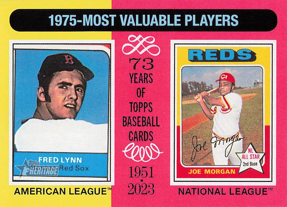 #194 1975s (Fred Lynn / Joe Morgan) - Boston Red Sox / Cincinnati Reds - 2024 Topps Heritage Baseball