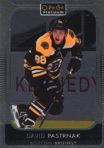 #194 David Pastrnak - Boston Bruins - 2021-22 O-Pee-Chee Platinum Hockey