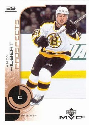 #194 Andy Hilbert - Boston Bruins - 2002-03 Upper Deck MVP Hockey