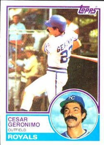 #194 Cesar Geronimo - Kansas City Royals - 1983 Topps Baseball