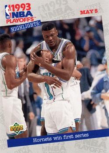 #194 Hornets Win First Series - Charlotte Hornets - 1993-94 Upper Deck Basketball