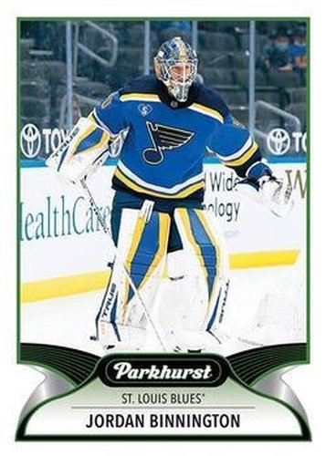 #194 Jordan Binnington - St. Louis Blues - 2021-22 Parkhurst Hockey