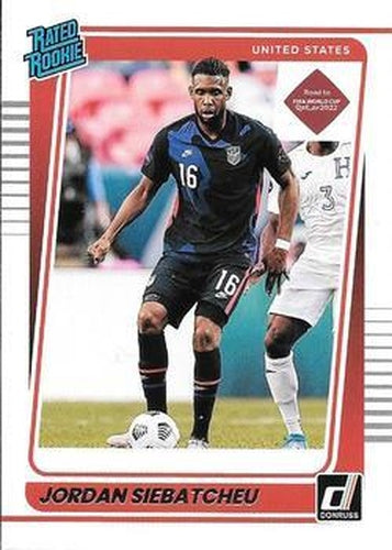 #194 Jordan Siebatcheu - USA - 2021-22 Donruss Road to FIFA World Cup Qatar 2022 Soccer