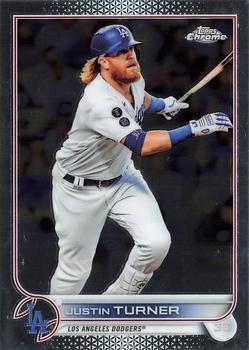 #194 Justin Turner - Los Angeles Dodgers - 2022 Topps Chrome Baseball