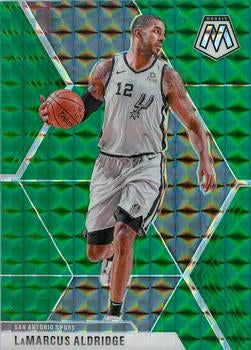 #194 LaMarcus Aldridge - San Antonio Spurs - 2019-20 Panini Mosaic - Green Prizm Basketball