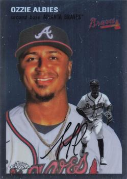 #194 Ozzie Albies - Atlanta Braves - 2023 Topps Chrome Platinum Anniversary Baseball