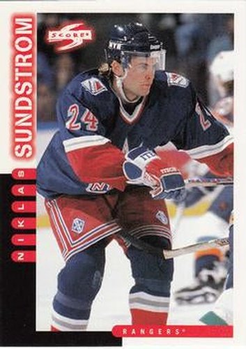 #194 Niklas Sundstrom - New York Rangers - 1997-98 Score Hockey
