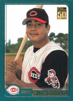#T194 Dane Sardinha - Cincinnati Reds - 2001 Topps Traded & Rookies Baseball
