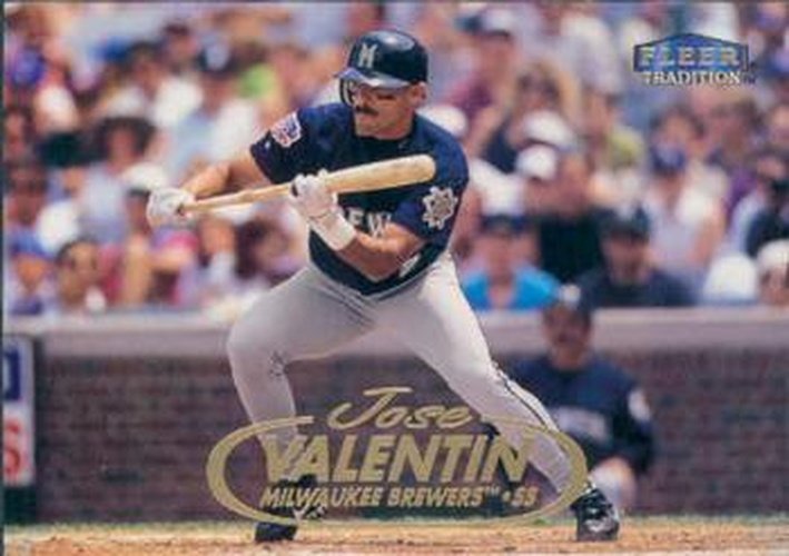 #194 Jose Valentin - Milwaukee Brewers - 1998 Fleer Tradition Baseball